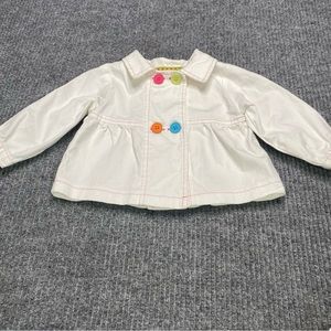 Beluga New York White Coat with Buttons Size 18 Months